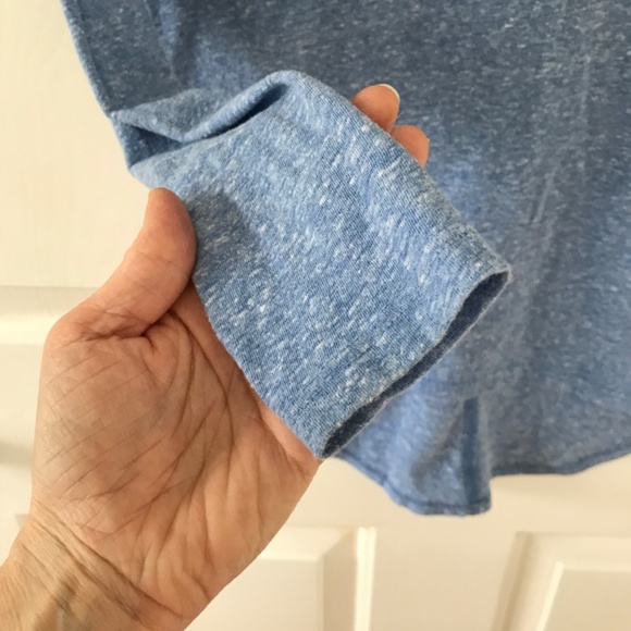 Old Navy long sleeve blue flecked relaxed Tee in Girls Size 8 (Big Kids) - Picture 6 of 14